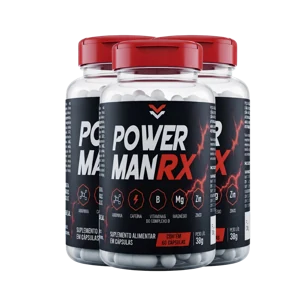 Kit com 3 frascos de PowerMan RX